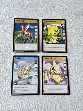 Neopets Trading Card Game McDonald's 2004 Promo Trading Card Set of 4